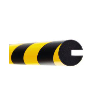Profilschutz, Kreis, LxØ 1000x40mm, PU, gelb/schwarz, z. Aufstecken