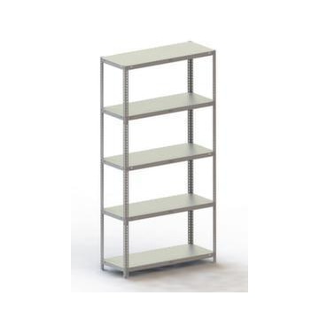 Lagerregal,Grundfeld,HxBxT 2000x1004x404mm,Fachlast 100kg,5xStahlboden