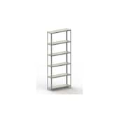 Lagerregal,Grundfeld,HxBxT 2500x1004x304mm,Fachlast 100kg,6xStahlboden