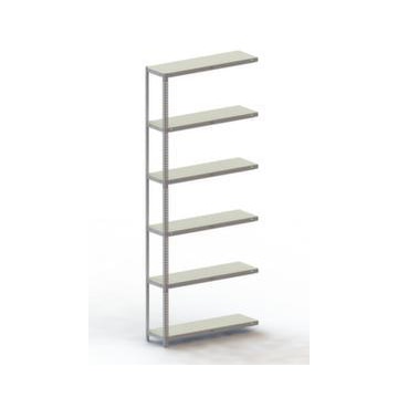 Lagerregal,Anbaufeld,HxBxT 2500x1002x304mm,Fachlast 100kg,6xStahlboden