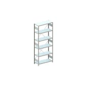Systemregal, Grundfeld, CLIP, HxBxT 2500x1056x436mm, Fachl. 100kg