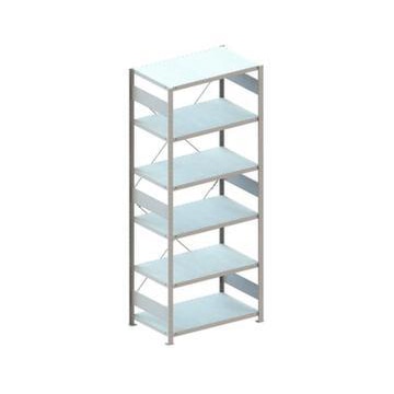Systemregal, Grundfeld, CLIP, HxBxT 2500x1356x636mm, Fachl. 230kg