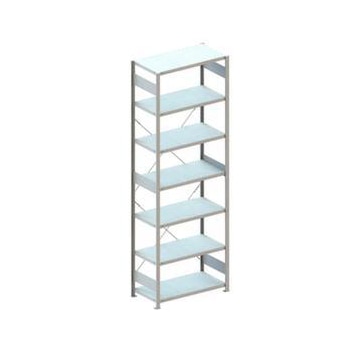 Systemregal, Grundfeld, CLIP, HxBxT 3000x1356x536mm, Fachl. 230kg