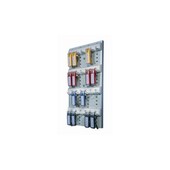 Schlüsselbrett, 24 Haken, HxBxT 362x215x32mm