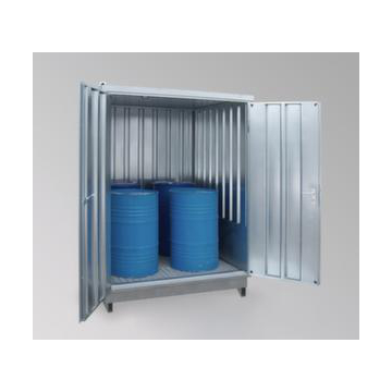 Gefahrstoff-Container,f. wasserg. Stoffe,HxBxT 2380x2075x2075mm,verzinkt