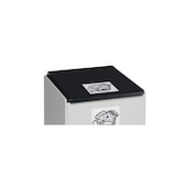 Deckel, f. Wertstoff-Sammelbox 60l, Polystyrol, anthrazit, Aufpreis