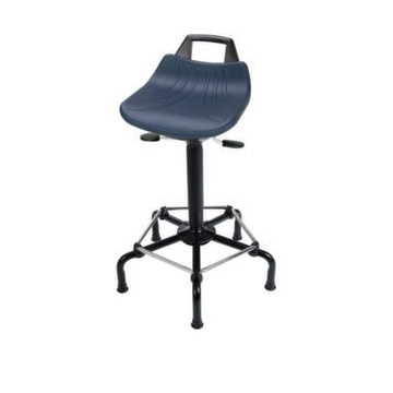 Hocker,Sitz H 640-840mm,Sitz blau,Gestell schwarz,Lift schwarz,Gleiter