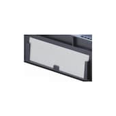 Etikett, f. Euronorm-Stapelbehälter, f. Behälter H 210mm, weiß