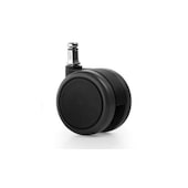 Bürostuhlrollen, f. alle Hartböden, schwarz, Gehäuse schwarz