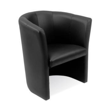 Clubsessel,1-Sitzer,Kunstleder schwarz,HxB 770x690mm