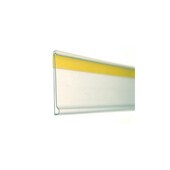 Etikettenhalter, HxL 18x105mm, Rückseite selbstklebend, Kunststoff