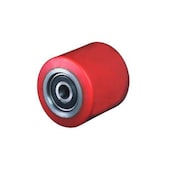 Hubwagenrolle, Gabelrolle, Tragl. 700kg, PU, Ø 82mm, Rillenkugellager