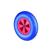 Rad, Tragl. 200kg, ØxB 400x100mm, Naben L 75mm, PU gerillt, Rollenlager