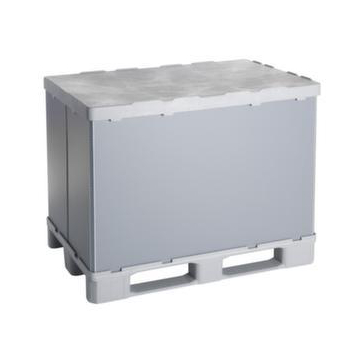 Paletten-Faltbox,850l,HxLxB 940x1200x1000mm,PP/PE,3 Kufen
