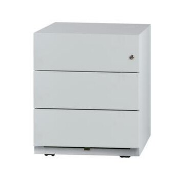 Rollcontainer, HxBxT 495x420x565mm, 3 Schublade(n), m. Griffleiste