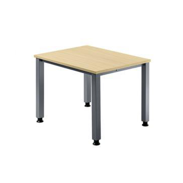 Höhenverstellbarer Schreibtisch, HxBxT 685-810x800x800mm, Platte Ahorn