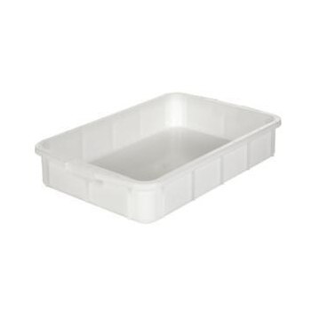 Stapelbehälter,HxLxB 120x670x445mm,28l,PE,naturweiss,Wände geschlossen