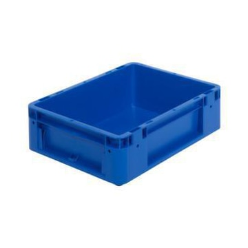 Stapelbehälter, HxLxB 120x400x300mm, 10l, PP, blau, Wände geschlossen