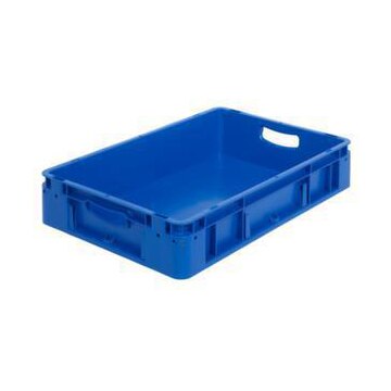 Stapelbehälter, HxLxB 120x600x400mm, 20l, PP, blau, Wände geschlossen