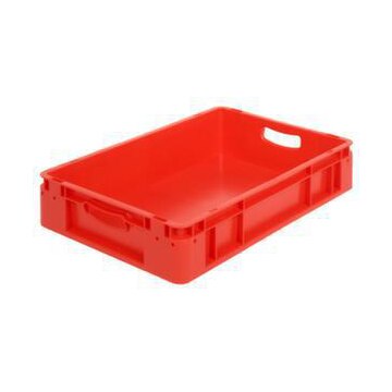 Stapelbehälter, HxLxB 120x600x400mm, 20l, PP, rot, Wände geschlossen