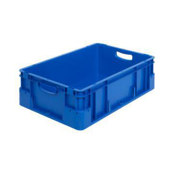 Stapelbehälter, HxLxB 180x600x400mm, 30l, PP, blau, Wände geschlossen