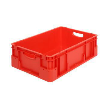 Stapelbehälter, HxLxB 180x600x400mm, 30l, PP, rot, Wände geschlossen