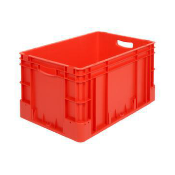 Stapelbehälter, HxLxB 320x600x400mm, 60l, PP, rot, Wände geschlossen