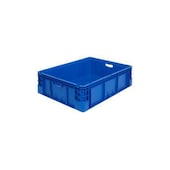 Stapelbehälter, HxLxB 220x800x600mm, 90l, PP, blau, Wände geschlossen
