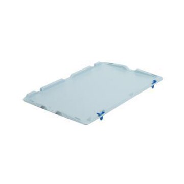 Scharnierdeckel, PP, f. Stapelbehälter, f. Behälter LxB 600x400mm, grau