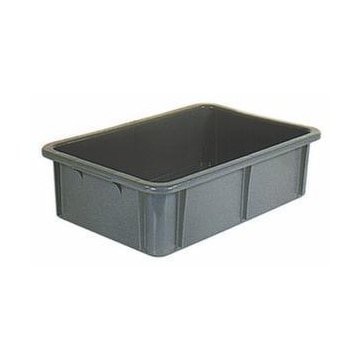 Stapelbehälter, HxLxB 165x600x400mm, 30l, PE, grau, Wände geschlossen