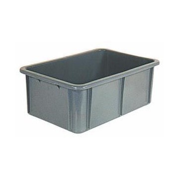 Stapelbehälter, HxLxB 215x600x400mm, 40l, PE, grau, Wände geschlossen