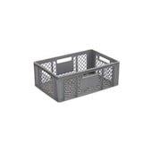 Euronorm-Stapelbehälter, HxLxB 240x600x400mm, 43l, PP, grau