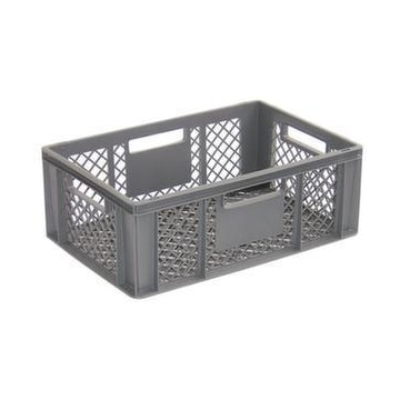 Euronorm-Stapelbehälter, HxLxB 240x600x400mm, 43l, PP, grau