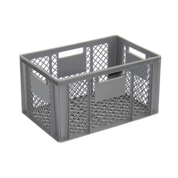 Euronorm-Stapelbehälter, HxLxB 320x600x400mm, 63l, PP, grau