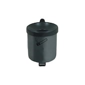 Wandascher, HxØ 100x90mm, Korpus Stahl, Korpus graphit