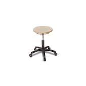 Hocker, Sitz H 420-550mm, Standardsitz Buche, Gestell schwarz, Rollen