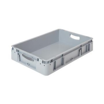 Stapelbehälter, HxLxB 120x600x400mm, 20l, PP, grau, Wände geschlossen