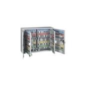 Schlüsselschrank, 500 Haken, 4 Zwischenwände, HxBxT 550x730x205mm