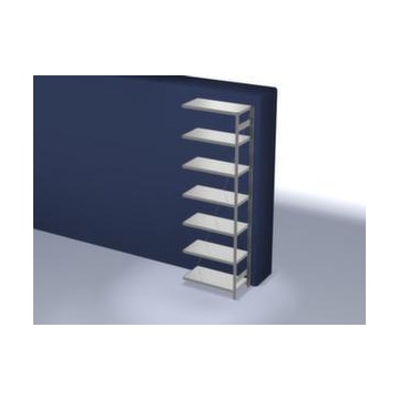 Systemregal, Anbaufeld, HxBxT 3000x1010x535mm, Fachl. 330kg, 7xStahlboden