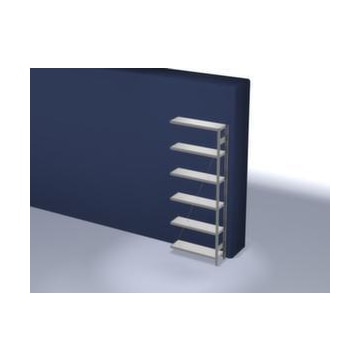 Systemregal, Anbaufeld, HxBxT 2500x1010x335mm, Fachl. 150kg, 6xStahlboden
