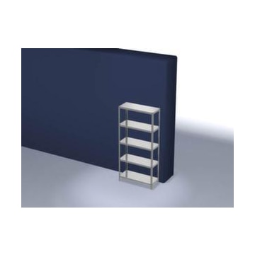 Lagerregal,Grundfeld,HxBxT 2000x1000x400mm,Fachlast 125kg,5xStahlboden