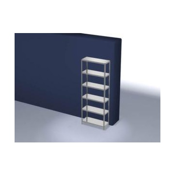 Lagerregal,Grundfeld,HxBxT 2500x1000x400mm,Fachlast 125kg,6xStahlboden