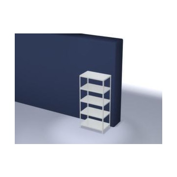 Lagerregal,Grundfeld,HxBxT 2000x1000x600mm,Fachlast 125kg,5xStahlboden