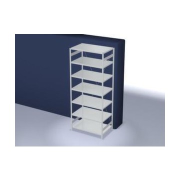 Systemregal, Grundfeld, HxBxT 3000x1360x835mm, Fachl. 330kg, 7xStahlboden