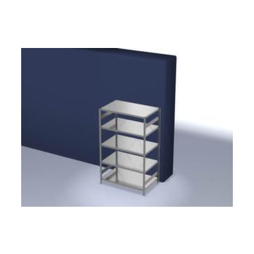 Systemregal, Grundfeld, HxBxT 2000x1360x835mm, Fachl. 240kg, 5xStahlboden
