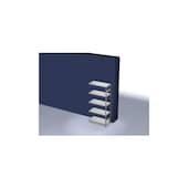 Systemregal, Anbaufeld, HxBxT 2000x1010x535mm, Fachl. 330kg, 5xStahlboden