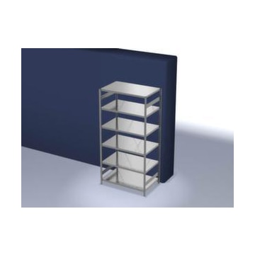 Systemregal, Grundfeld, HxBxT 2500x1360x835mm, Fachl. 330kg, 6xStahlboden
