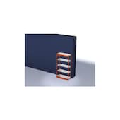 Systemregal, Grundfeld, HxBxT 2000x1060x400mm, Fachl. 200kg, 5xStahlboden