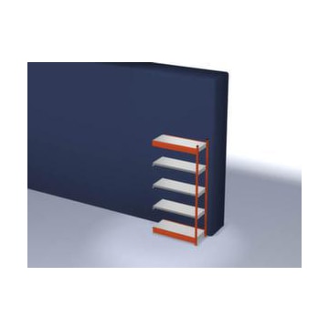 Systemregal, Anbaufeld, HxBxT 2000x1025x400mm, Fachl. 200kg, 5xStahlboden