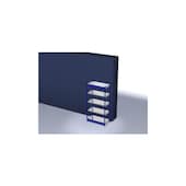 Systemregal, Grundfeld, HxBxT 2000x1060x500mm, Fachl. 200kg, 5xStahlboden